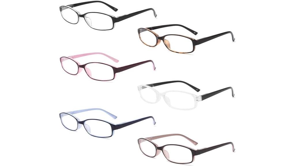 six pack blue light readers