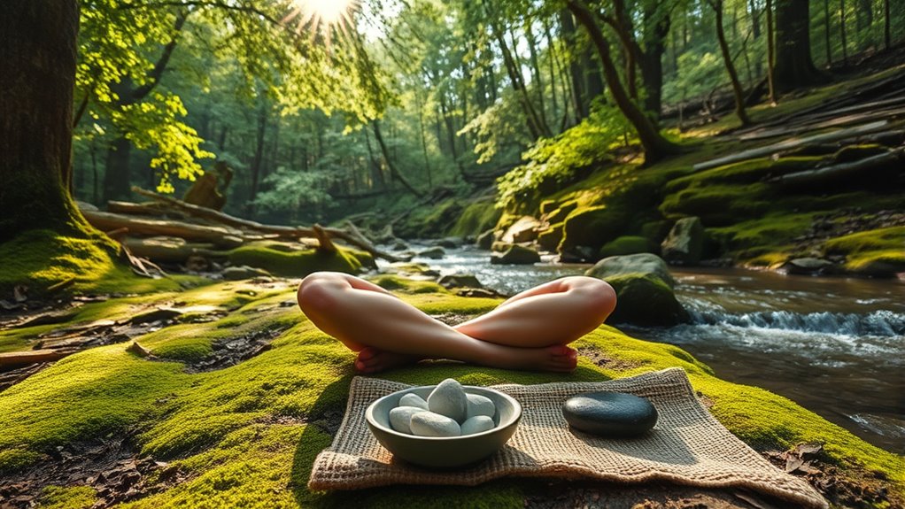 stay present through grounding