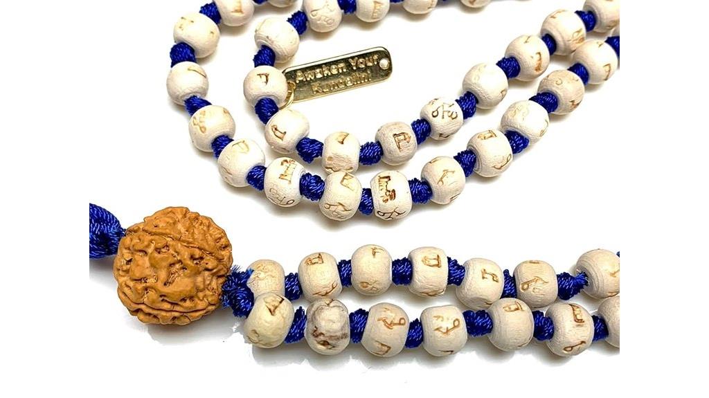 tulsi beads with 5 mukhi