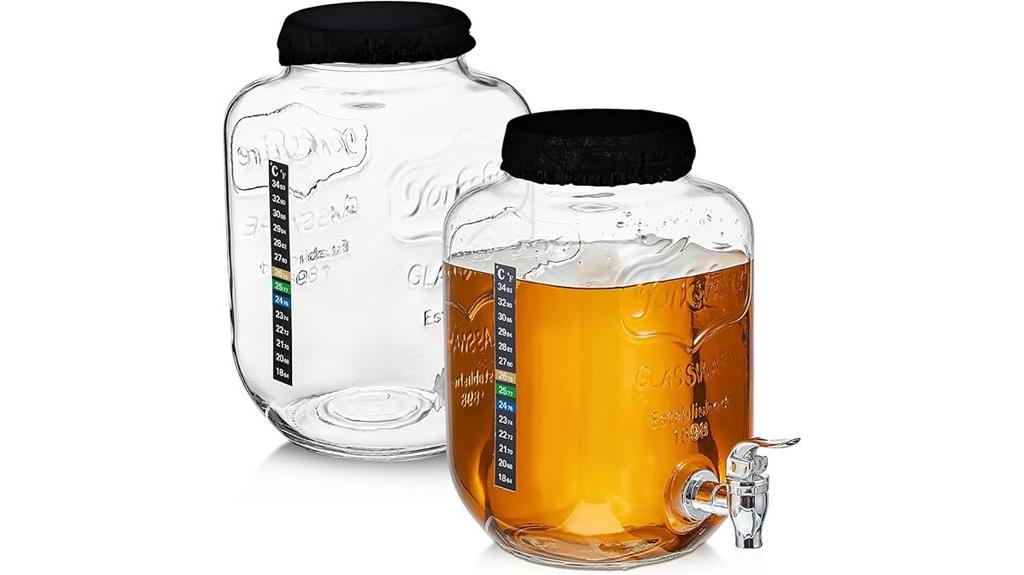 two pack kombucha brewing kits