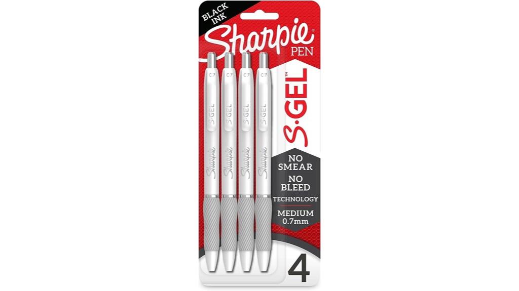 white pearl gel pens