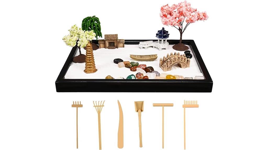 white sand meditation accessories