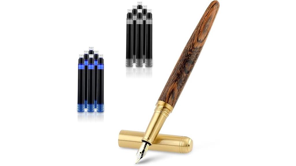 wooden fountain pen