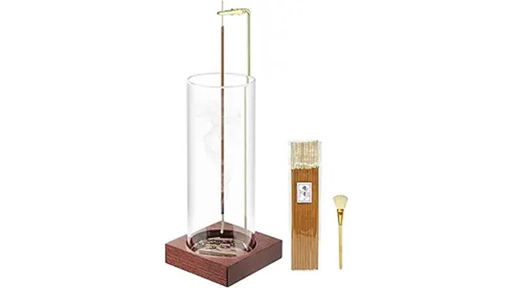 wooden holder with sticks
