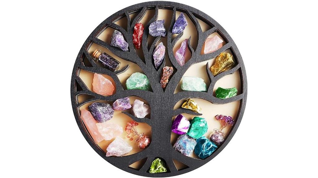 wooden tree of life shelf