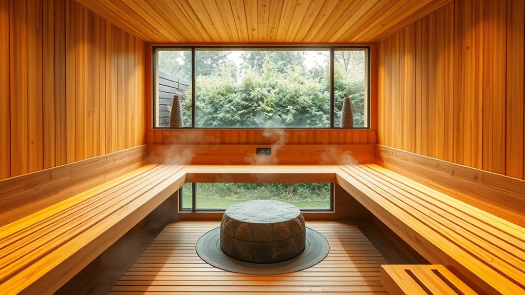 modern sauna heat therapy