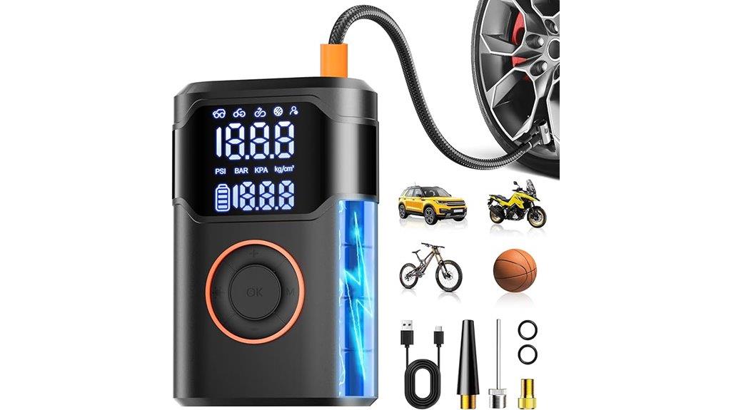 digital tire inflator portable