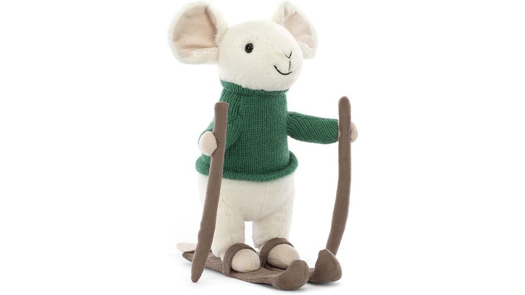 jellycat mouse skiing toy