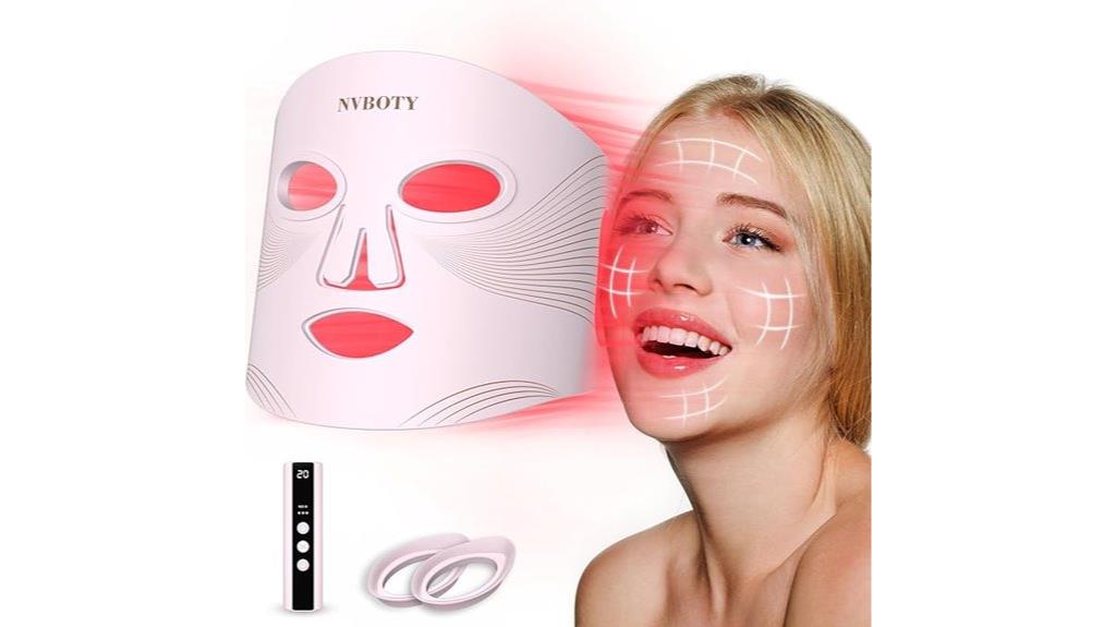 led face mask with remote