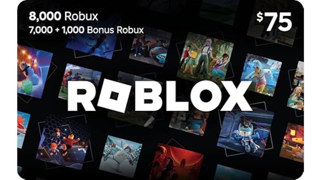 roblox gift card eight thousand