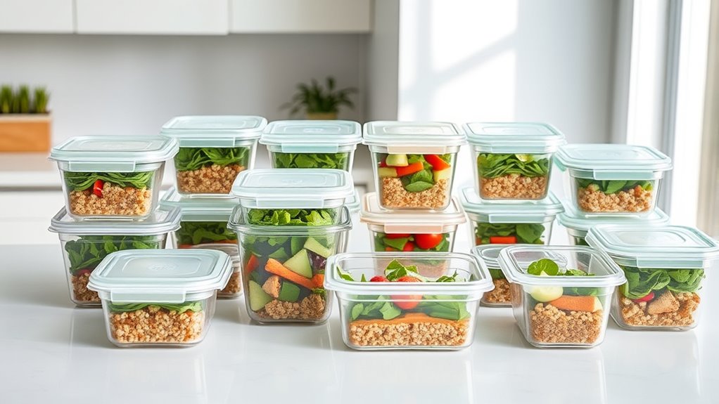 top glass meal containers