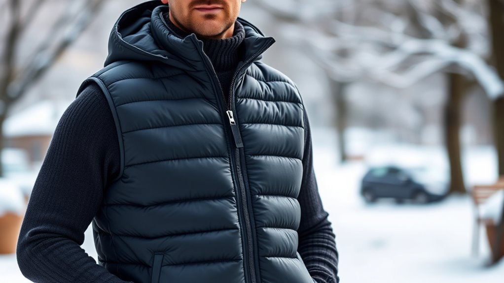 top men s heated winter vests