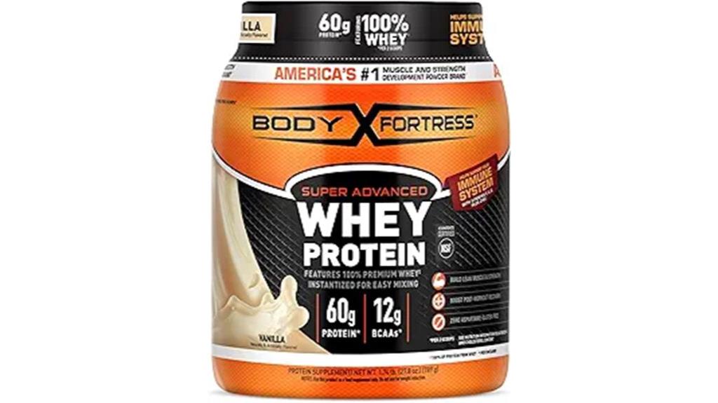 vanilla flavored whey protein