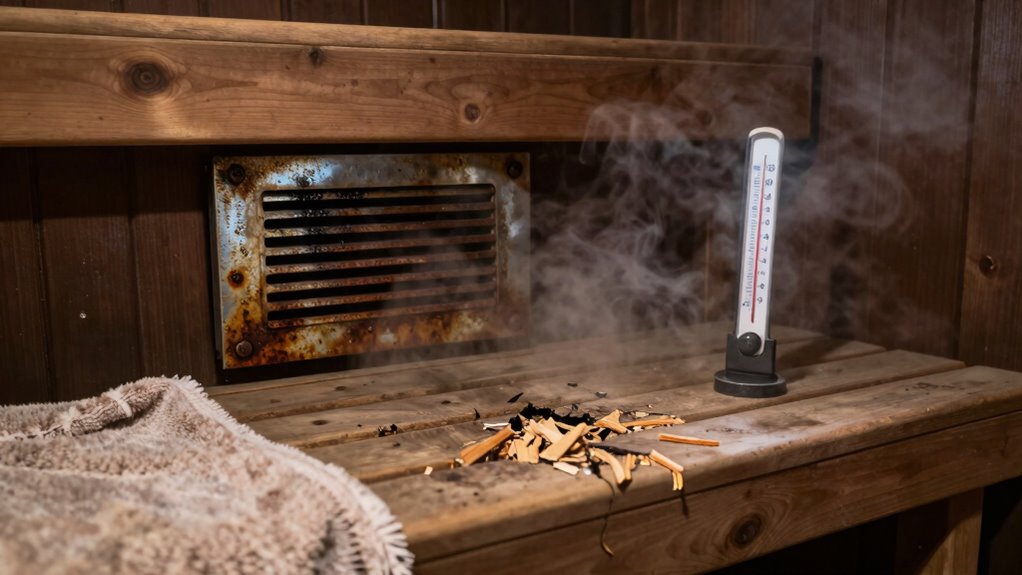 address sauna safety hazards promptly