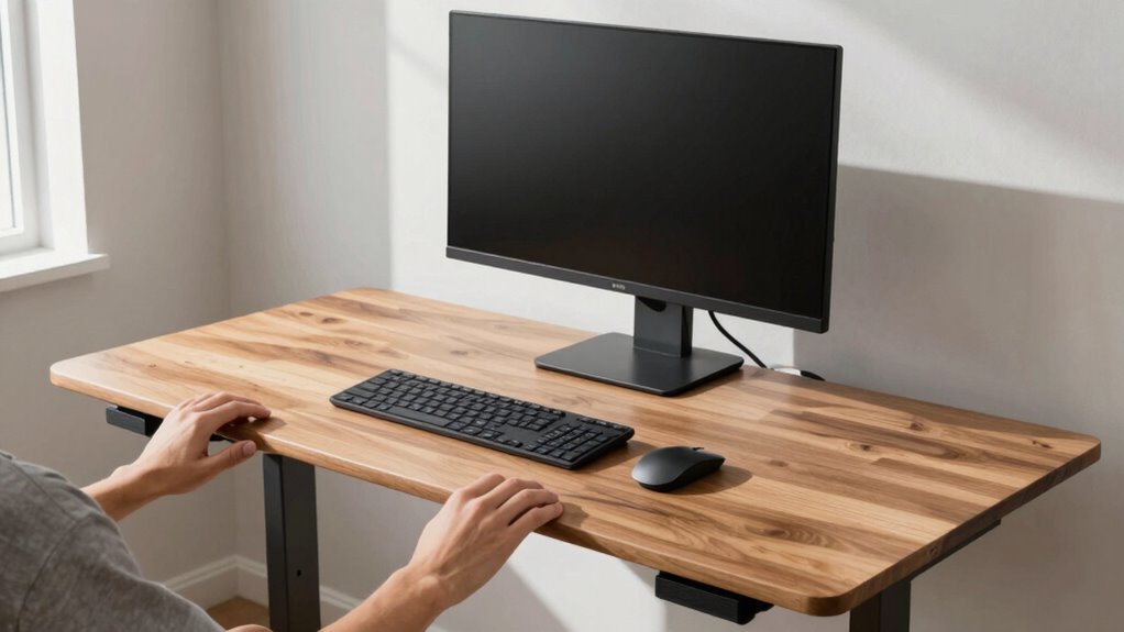adjust desk height properly