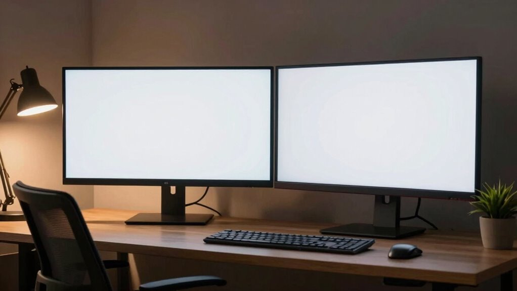 adjust lighting to reduce glare
