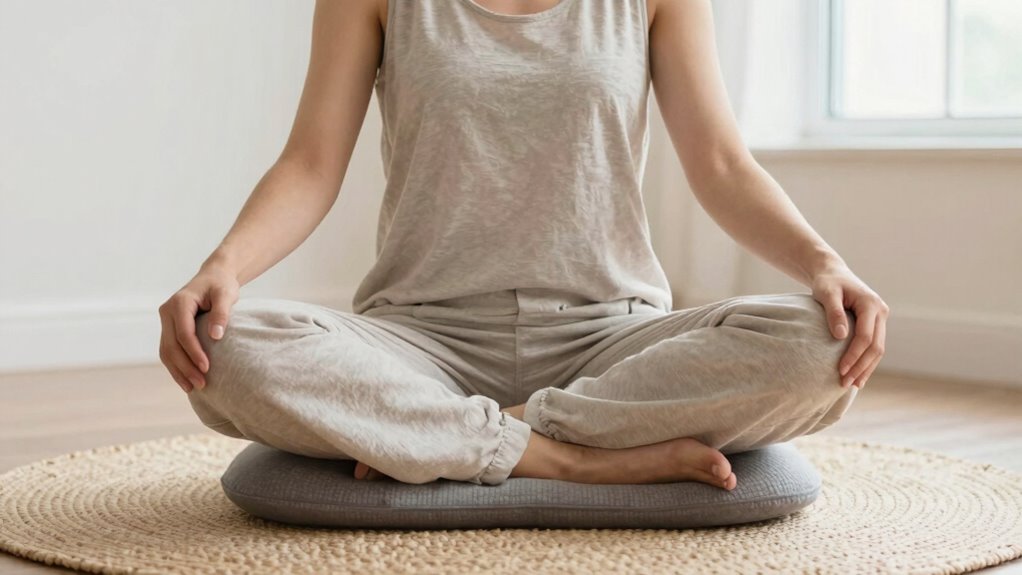 adjust posture and breathe