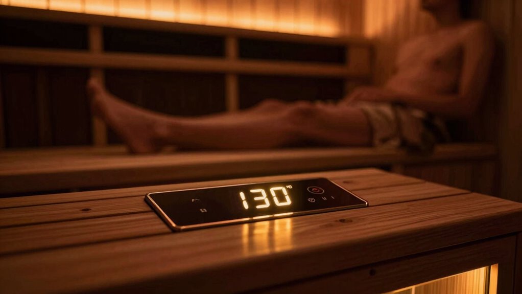 adjust sauna temperature accordingly