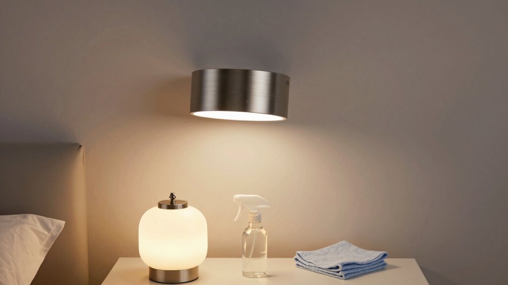 bedroom light fixture maintenance