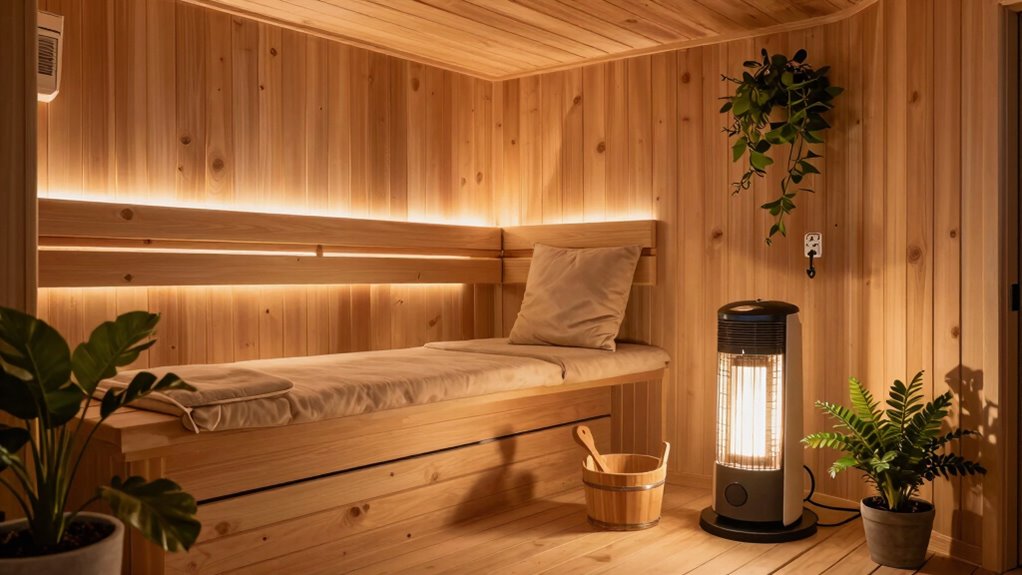 create inviting sauna environment