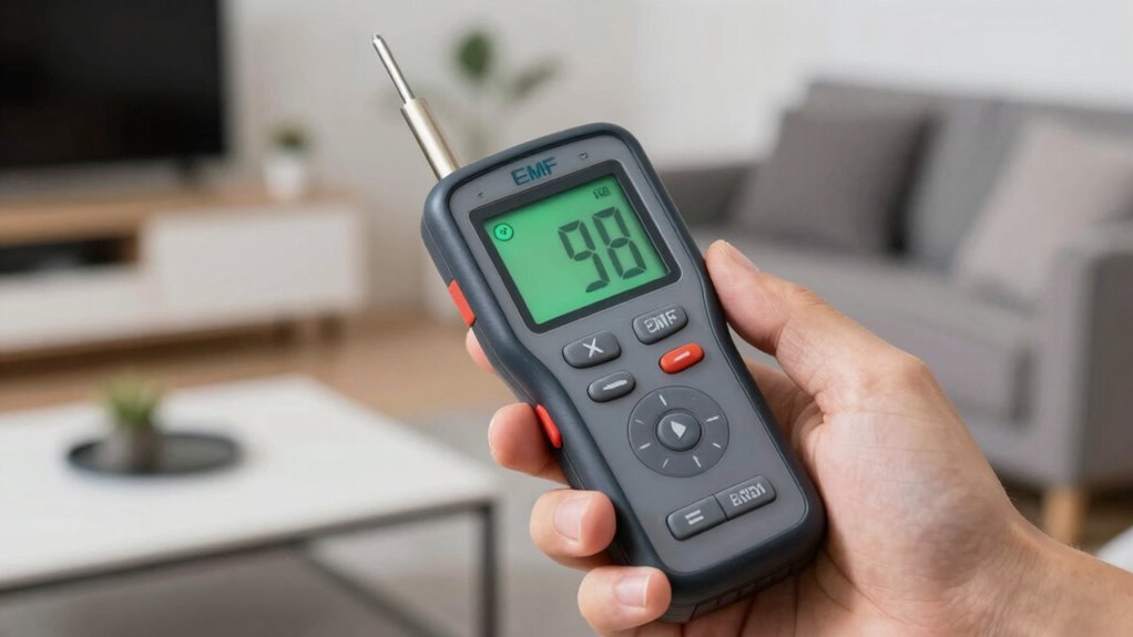 detecting electromagnetic field strength