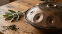 grounding through handpan sounds