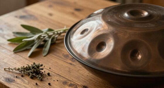 grounding through handpan sounds