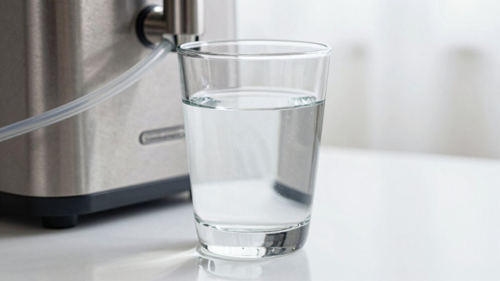 minerals removed ph slightly lowered