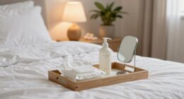 nighttime bedroom cleaning routine