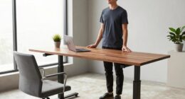 proper standing desk height