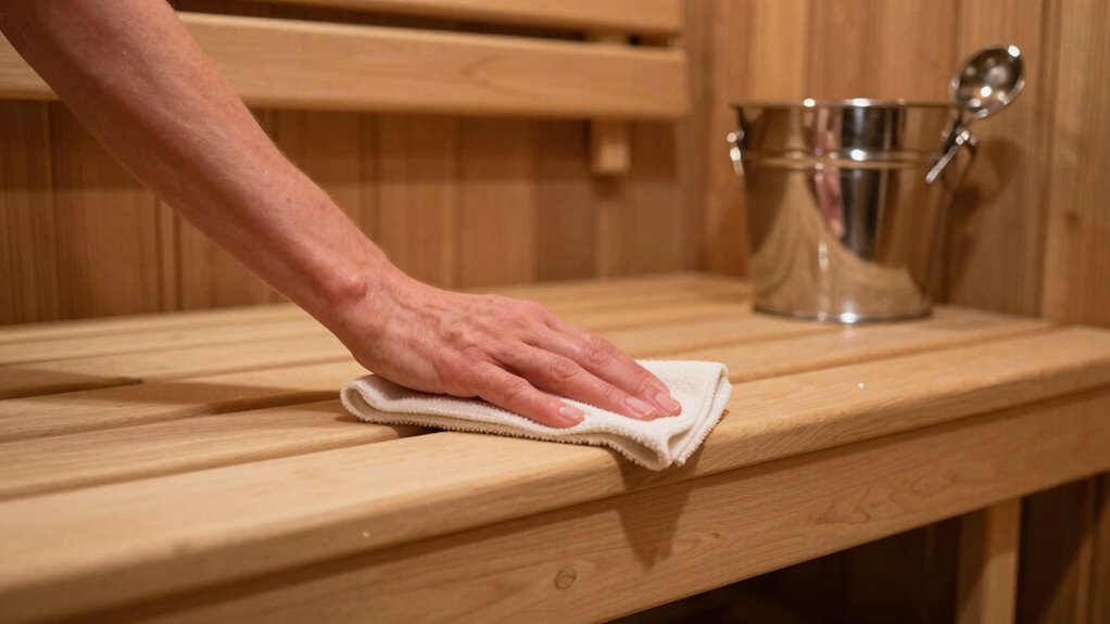 sauna maintenance and cleaning