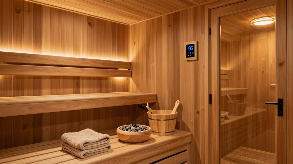 sauna safety and accessories