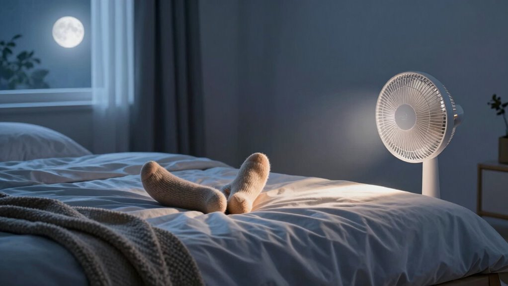 warm feet cool bedroom