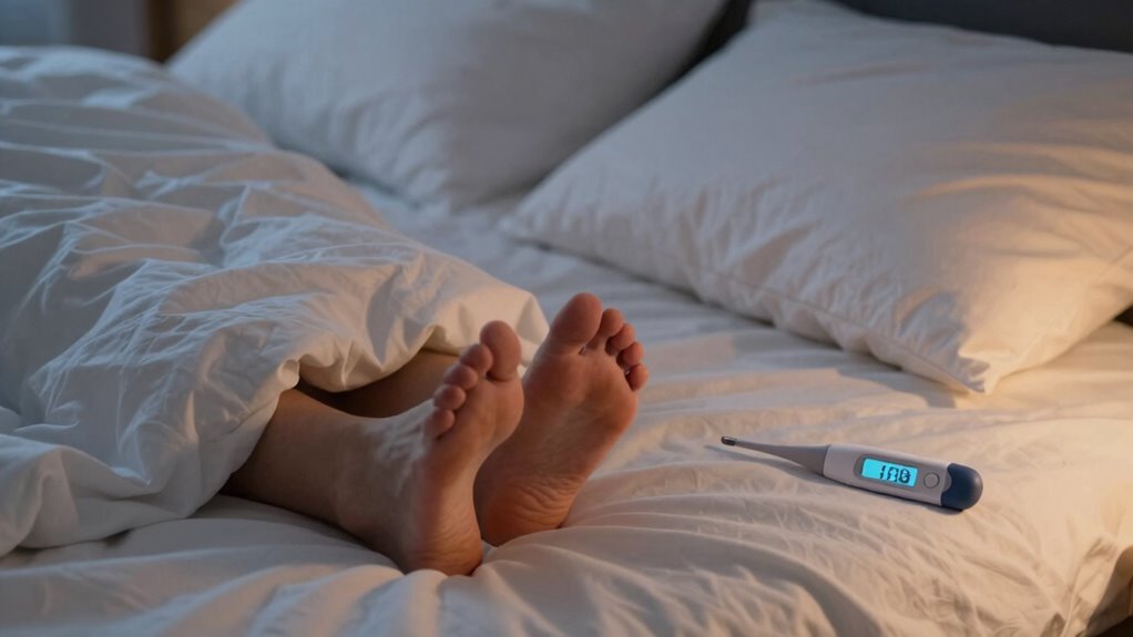 warm feet promote quicker sleep