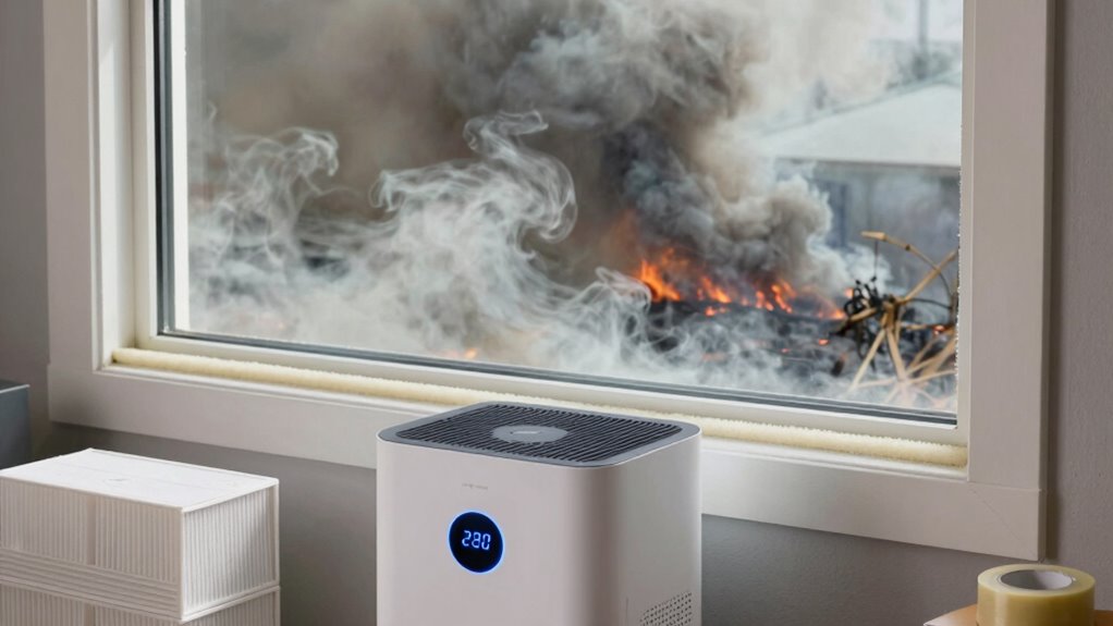 wildfire smoke infiltrates indoors