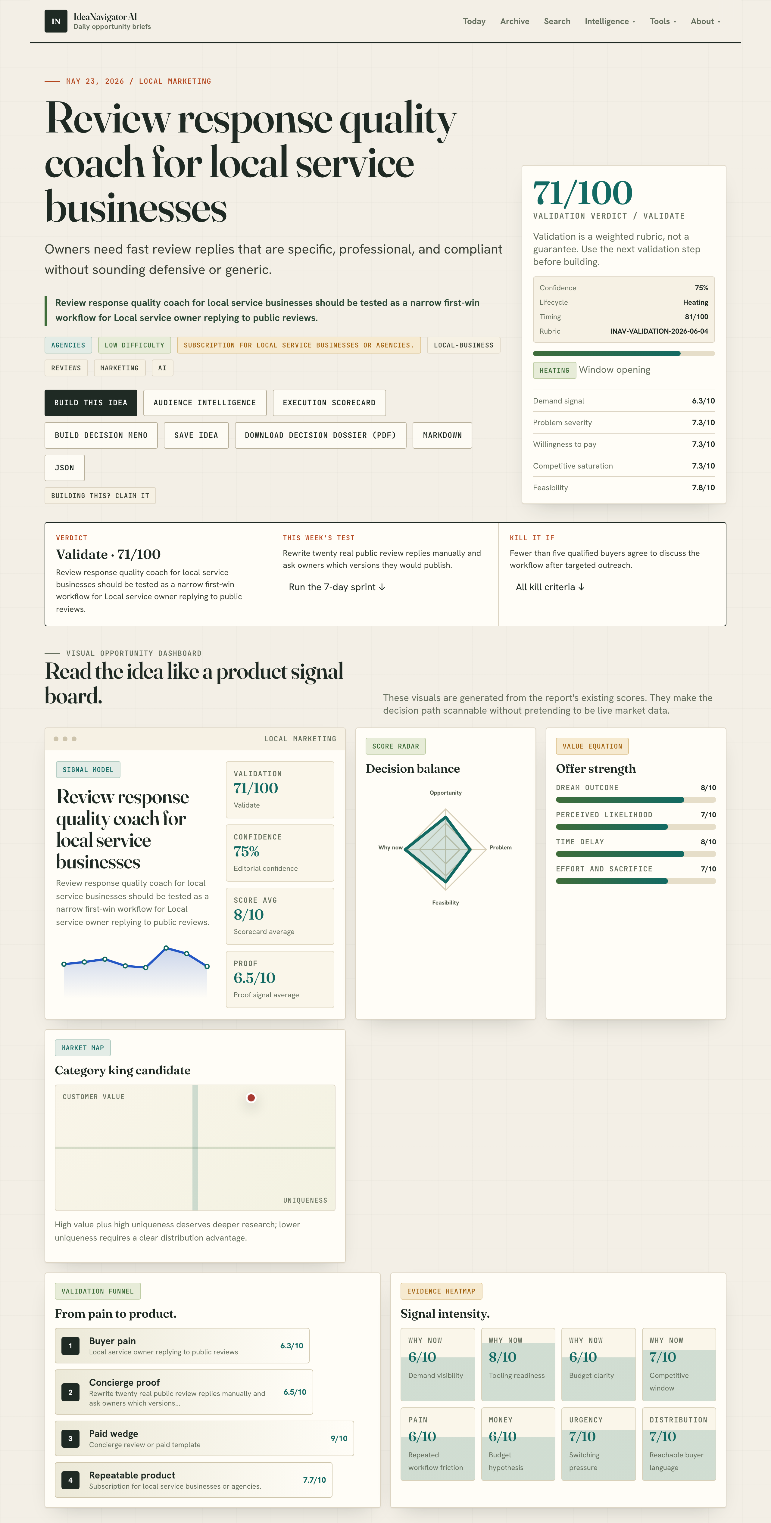 Review response quality coach for local service businesses