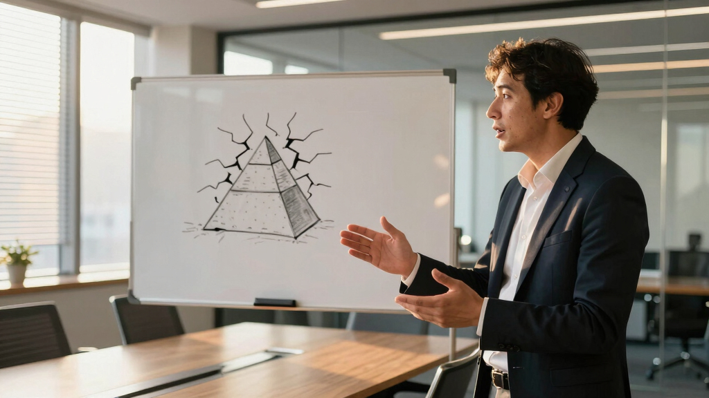 The pyramid cracks. What agentic AI does to the consulting leverage model.